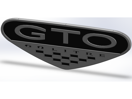 gen pontiac gto parafango distintivo primeaux 3d print model - Mito3D