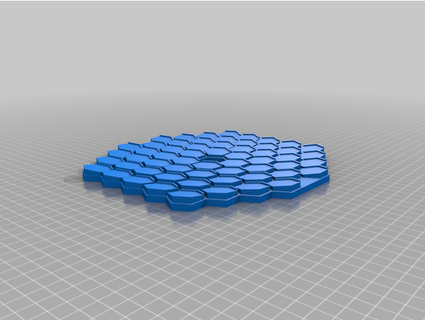 hexagonal mirror arrays focused single point space shmoee 3d print model - Mito3D