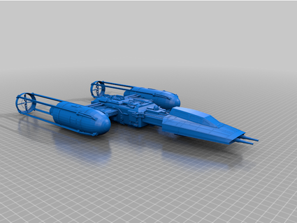 y-wing star wars army men jedijayfish 3d print model - Mito3D