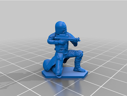 snowtrooper - star wars army men jedijayfish 3d print model - Mito3D