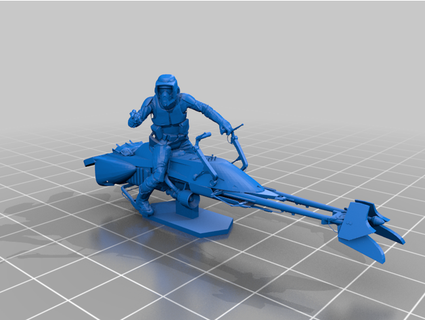 scout trooper - star wars army men jedijayfish 3d print model - Mito3D