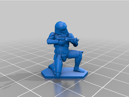 first order stormtrooper - star wars army men jedijayfish 3d print model - Mito3D