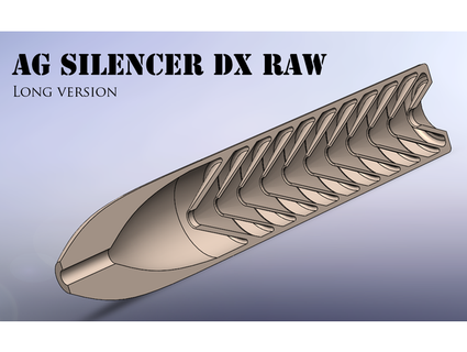 airgun silencer dx raw spacelion 3d print model - Mito3D