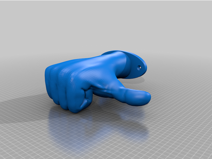 thumbs coat hanger clausj 3d print model - Mito3D