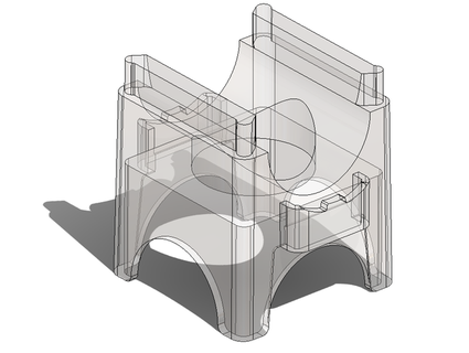 Vteche Marmor eilen Basic Gebäude Block Poelman 3d print model - Mito3D