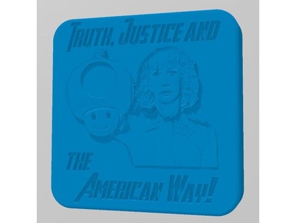 vérité Justice américain Charlie thon 3d print model - Mito3D