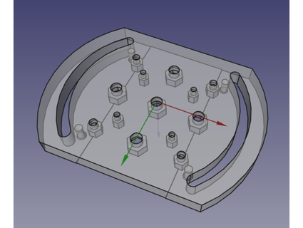magnético base platos 40mm 60mm xyz stages óptico tablero circuitos imbécil 3d print model - Mito3D