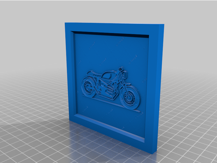 lithophanie cafe racer moto axel sib 3d print model - Mito3D