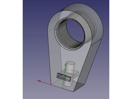 parametric optical lens holder mxx x 075mm drobswob 3d print model - Mito3D