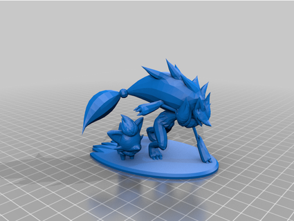 pazzo pavimento figurina ricostruzione 3d print model - Mito3D