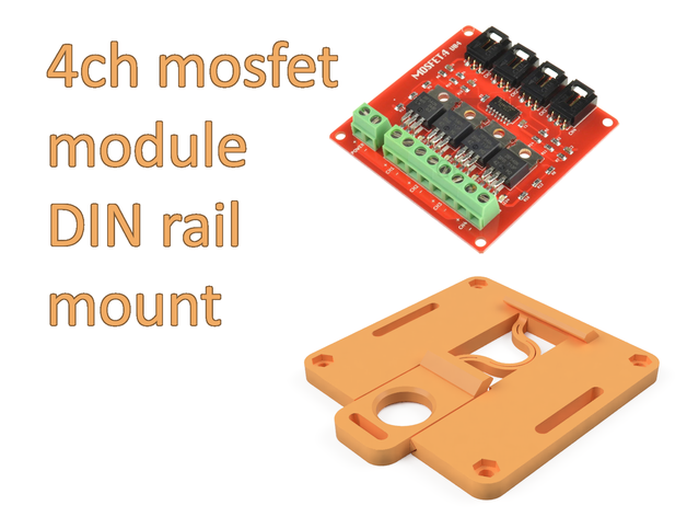 4ch Mosfet modül din Demiryolu binmek kaosuneko 3D print model - Mito3D