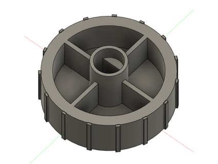 isdt 608ac control knob hugowhite 3d print model - Mito3D