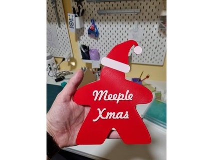 meeple natal Natal enfeite qualidade 3d print model - Mito3D