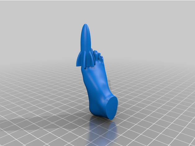míssil dedo pé firewulf420 3D print model - Mito3D