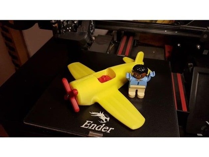 seat toy plane duplo compatible 0mma 3d print model - Mito3D