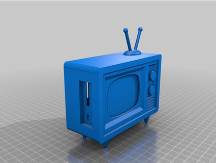 retro tv ijustwanta3dmodel 3d print model - Mito3D