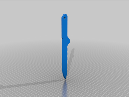 metal engrenagem sólido 3 cqc faca rasol 3d print model - Mito3D