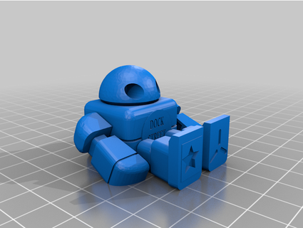 doca rua robô solteiro rawaltdock 3d print model - Mito3D
