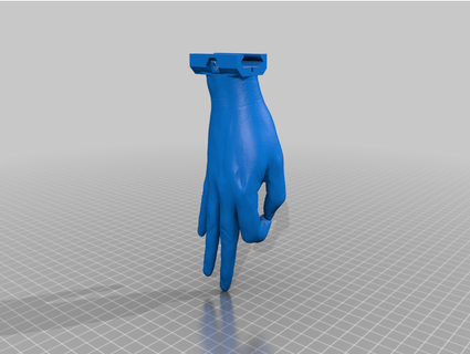 hand fore grip marrrshin 3d print model - Mito3D