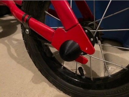 parafuso boné Treinamento rodas bicicleta tjbug 3d print model - Mito3D
