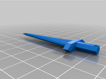 simple sword samikaci 3d print model - Mito3D