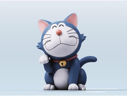 Doraemon şanslı kedi patrick sanatı 3d print model - Mito3D