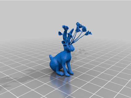 bosco selvaggio jackalope sleyvas 3d print model - Mito3D