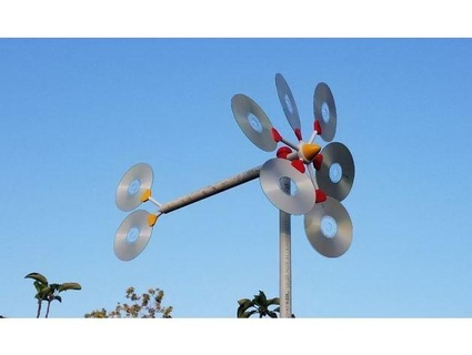 cd wind spinner vane aeromartin 3d print model - Mito3D