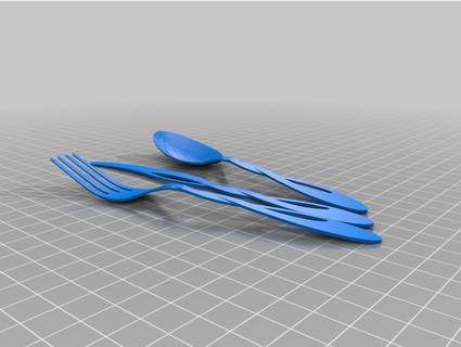 twisty cutlery dogpoo 3d print model - Mito3D