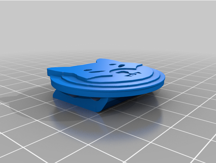 Shiba inu madeni para şapka klipsi moreblue4u2 3d print model - Mito3D