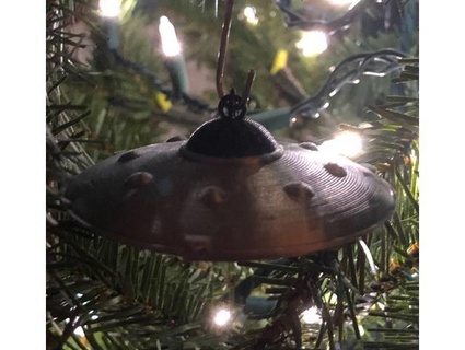 flying saucer ufo ornament electric pierogi 3d print model - Mito3D