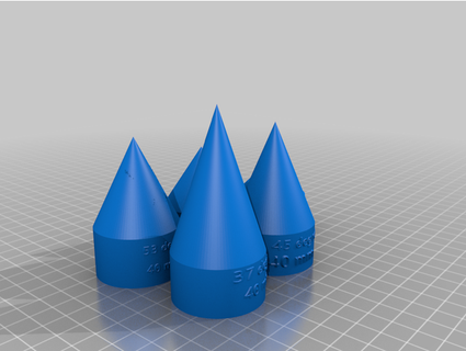 40mm cônes bsloan1 3d print model - Mito3D