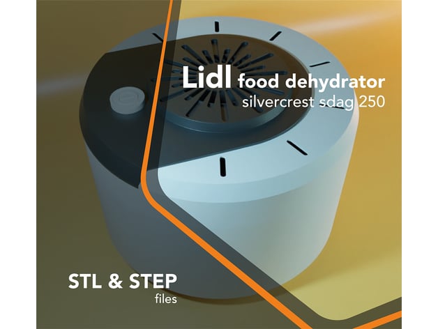 lidl food dehydrator vortexpc 3D print model - Mito3D