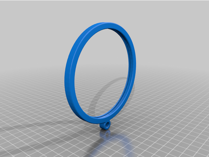 soporte circulo litofano 100mm diámetro chun hou 3d print model - Mito3D