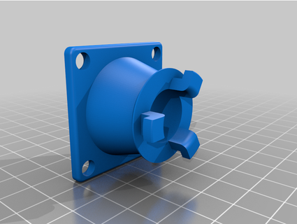 40mm ventilador 3m bayoneta adaptador robot madera 3d print model - Mito3D