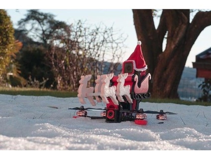 fpv drone Babbo Natale slitta kit nicolalego 3d print model - Mito3D