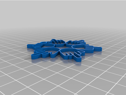 christmas fuck snowflake decoration synackpse 3d print model - Mito3D