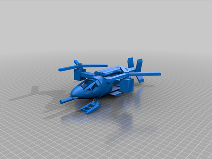 faucon hélicoptère nf jblue72 3d print model - Mito3D