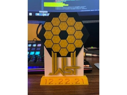 James webb espaço telescópio jwst lançamento exibição therealmacjeezy 3d print model - Mito3D