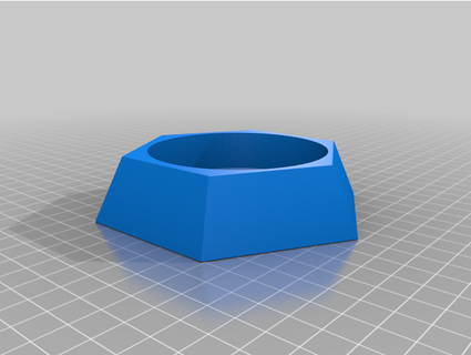hexagon snow globe base truleyunique 3d print model - Mito3D