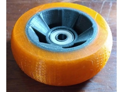 tire wheel tweel - simple hub archy587 3d print model - Mito3D