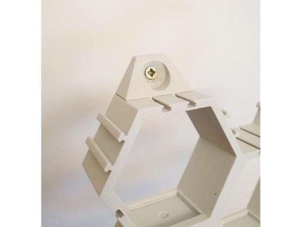 wall mount minifig hexagons boopidoodesigns 3d print model - Mito3D