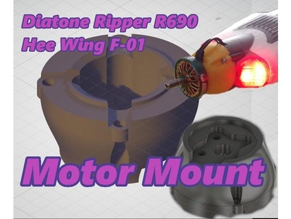 Diatone r690 hee Flügel 01 Motor montieren bambusgott 3d print model - Mito3D