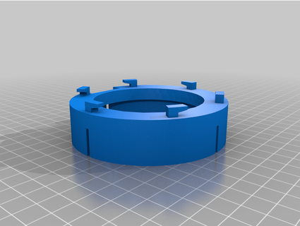 adapter watermeter 76mm wolfje 3d print model - Mito3D