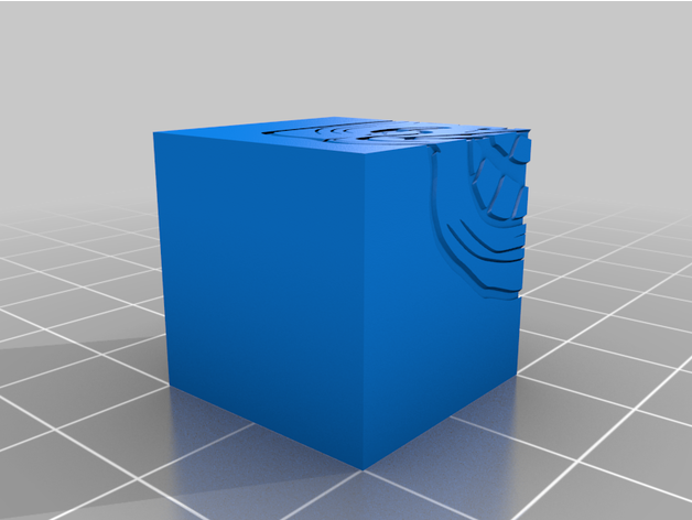 meme calibration cube 20x20mm troll face amogus & lenny andor yoko 3D print model - Mito3D