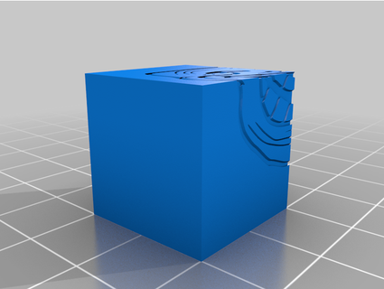 meme calibração cubo 20x20mm provocador cara amogus lenny andor yoko 3d print model - Mito3D
