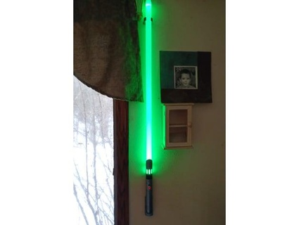 lgt lightsaber wall hanger big-e  3d print model - Mito3D