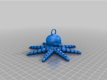 cute octopus ornament hambino21 3d print model - Mito3D