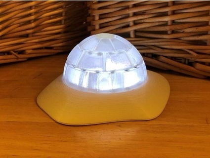 interactive glowing igloo lamp davemakesstuff 3d print model - Mito3D