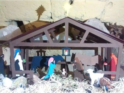 pesebre nativity scene stable tresdedos 3d print model - Mito3D